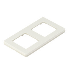 Рамка Legrand Inspiria двухместная слоновая кость (673941) - фото 4