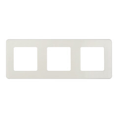 Рамка Legrand Inspiria трехместная слоновая кость (673951) - фото 1