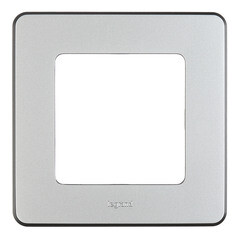 Рамка Legrand Inspiria одноместная алюминий (673932) - фото 1