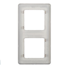 Рамка Legrand Inspiria двухместная алюминий (673942) - фото 3