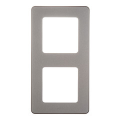 Рамка Legrand Inspiria двухместная дымчатая (673947) - фото 1