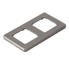 Рамка Legrand Inspiria двухместная дымчатая (673947) - фото 4