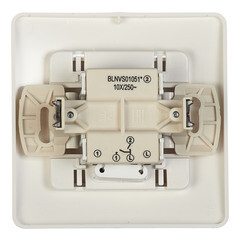 Выключатель Systeme Electric Blanca двухклавишный встраиваемый молочный с подсветкой (BLNVS010512) - фото 3