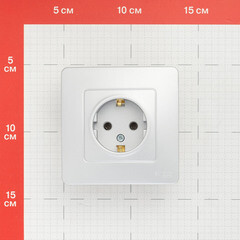 Розетка Systeme Electric Blanca встраиваемая алюминий (BLNRS001013) - фото 2