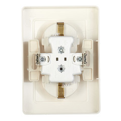 Розетка Systeme Electric Blanca встраиваемая молочная со шторками (BLNRS001122) - фото 3