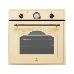 Духовой шкаф электрический встраиваемый Lex EDM 077C IV 595 мм слоновая кость