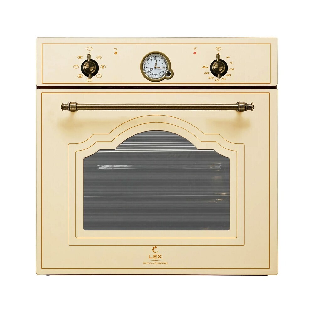 Духовой шкаф электрический встраиваемый Lex EDM 077C IV 595 мм слоновая кость