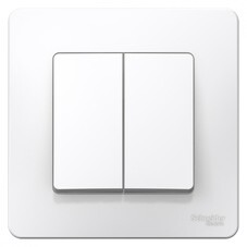 Выключатель Systeme Electric Blanca двухклавишный встраиваемый белый (BLNVS006501)