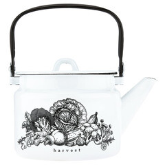 Чайник эмалированный Лысьвенские эмали Harvest 2 л белый - фото 2