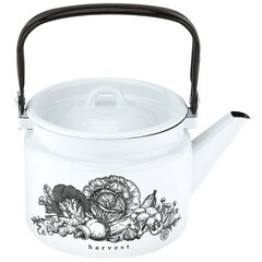 Чайник эмалированный Лысьвенские эмали Harvest 2 л белый - фото 1