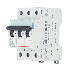 Автоматический выключатель модульный Legrand TX3 3P 10А тип C 6 кА 400 В (404054) - фото 4