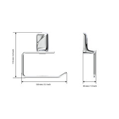 Держатель для туалетной бумаги Fora Flower нержавеющая сталь хром (FOR-FL016/6501) - фото 5