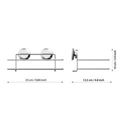 Полка для ванной Fora Atlant 106х250х168 мм металл хром (A033/9990) - фото 5