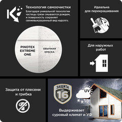Краска фасадная по дереву Pinotex Extreme One база BC бесцветная 2,35 л - фото 2