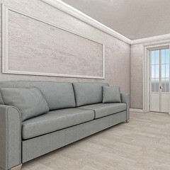 Плинтус потолочный из экополимера ударопрочный 120х45х2000 мм Cosca KX003 - фото 4