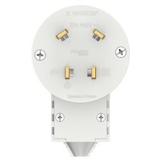 Вилка силовая прямая переносная Systeme Electric Blanca с заземлением 3Р+N 32 А 440 В IP20 белая (BLNSV003241)