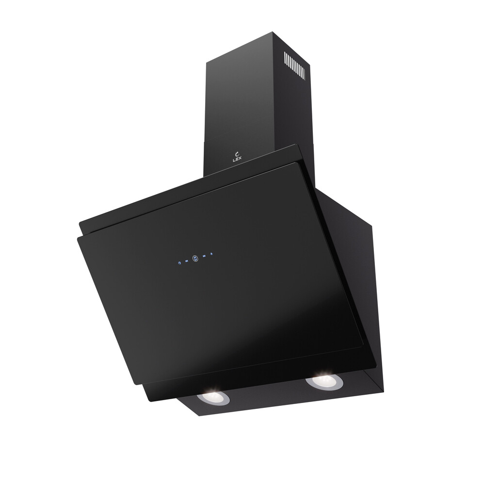 Изображение товара Наклонная кухонная вытяжка Lex Furia 600 Black с сенсорным управлением Изображение товара Наклонная кухонная вытяжка Lex Furia 600 Black с сенсорным управлением