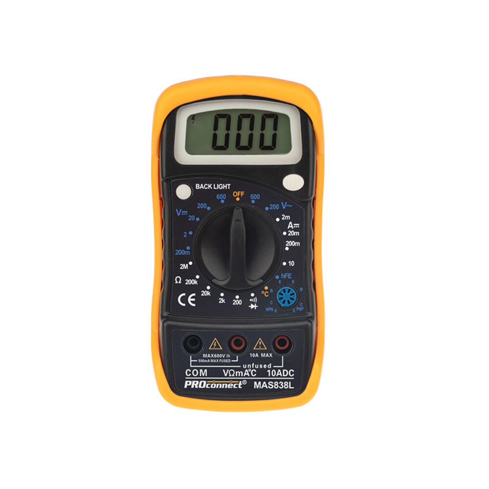 Изображение товара Мультиметр портативный Proconnect MAS838L (DT858L) (13-3022)