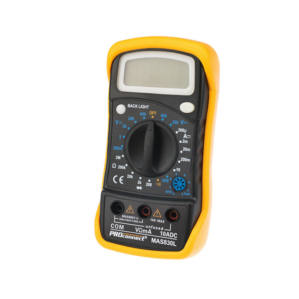 Изображение товара Мультиметр портативный Proconnect MAS830L (DT850L) (13-3021)