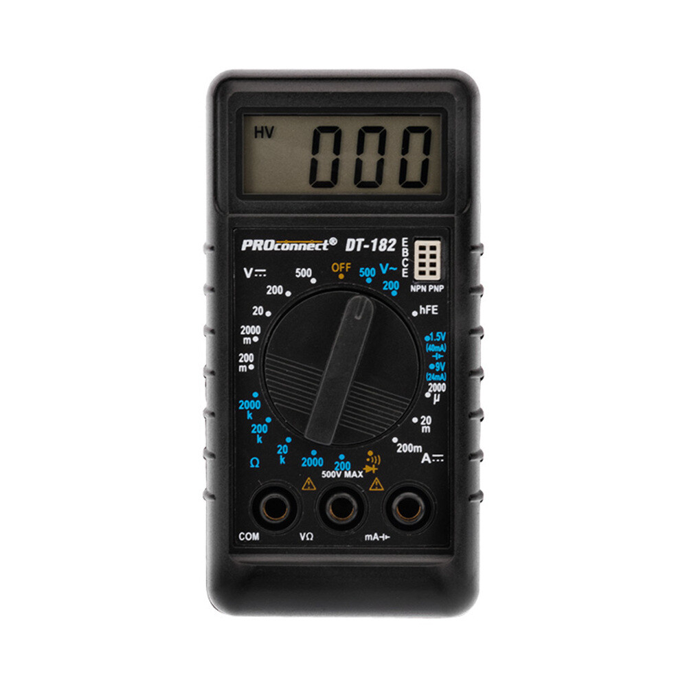 Изображение товара Мультиметр портативный Proconnect М-182 (DT-182) (13-3014)