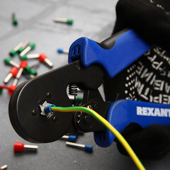 Пресс-клещи Rexant HT-866 для обжима втулочных наконечников 0,08-6 кв.мм (12-3205) - фото 7