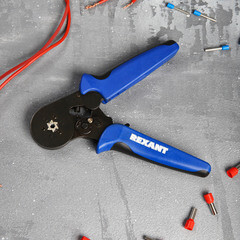 Пресс-клещи Rexant HT-866 для обжима втулочных наконечников 0,08-6 кв.мм (12-3205) - фото 3