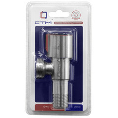 Кран шаровой нержавеющая сталь СТМ 1/2 НР(ш) х 3/4 НР(ш) к бытовой технике проходной вентиль угловой (CASB1234) - фото 5