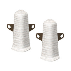 Угол наружный Деконика 70 мм клен патина Г-профиль (2 шт.) - фото 1