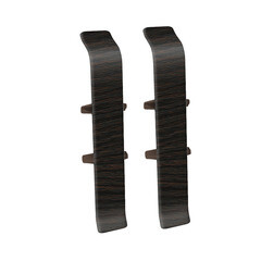 Соединитель Деконика 70 мм венге темный Г-профиль (2 шт.) - фото 1