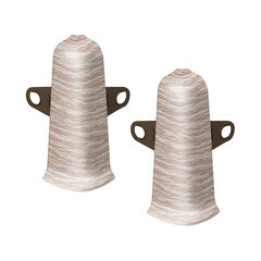 Изображение товара Угол наружный Деконика 70 мм дуб латте Г-профиль (2 шт.)