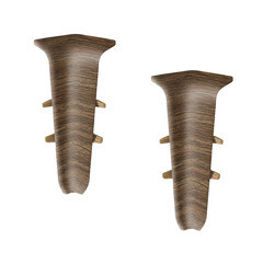 Угол внутренний Деконика 70 мм орех Г-профиль (2 шт.) - фото 1