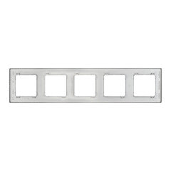 Рамка Legrand Inspiria пятиместная алюминий (673972) - фото 3