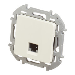 Розетка компьютерная Legrand Inspiria встраиваемая слоновая кость RJ45 (673826) - фото 2