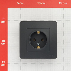 Розетка Systeme Electric Blanca встраиваемая антрацит (BLNRS001016) - фото 2