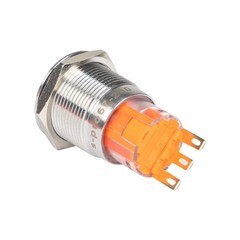 Кнопка плоская EKF PROxima S-Pro67 24 В IP67 без фиксации без подсветки (s-pro67-100) - фото 2