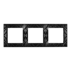 Рамка Simon 15 трехместная графит (1500630-038) - фото 4