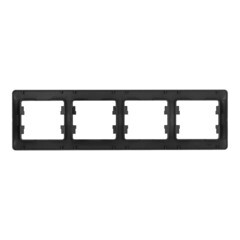 Рамка Systeme Electric Glossa четырехместная антрацит (GSL000704) - фото 3