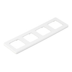 Рамка Legrand Inspiria четырехместная белая (673960) - фото 4