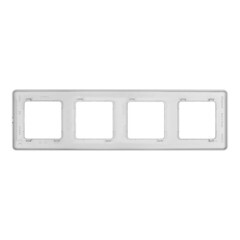 Рамка Legrand Inspiria четырехместная алюминий (673962) - фото 2