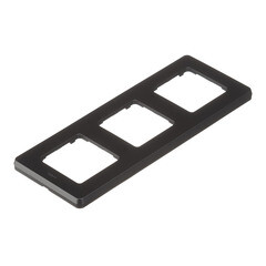 Рамка Legrand Inspiria трехместная антрацит (673953) - фото 3