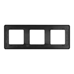 Рамка Legrand Inspiria трехместная антрацит (673953) - фото 4