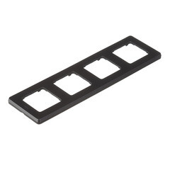 Рамка Legrand Inspiria четырехместная антрацит (673963) - фото 4