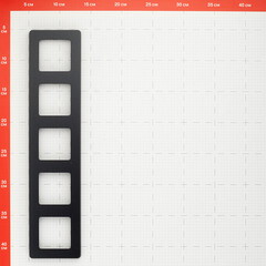 Рамка Legrand Inspiria пятиместная антрацит (673973) - фото 3