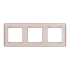 Рамка Legrand Inspiria трехместная розовая (673954) - фото 2