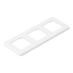 Рамка Legrand Inspiria трехместная жемчуг (673956) - фото 4