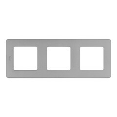 Рамка Legrand Inspiria трехместная дымчатая (673957) - фото 1