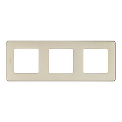 Рамка Legrand Inspiria трехместная шампань (673958) - фото 1