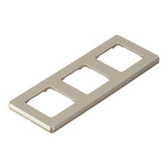 Рамка Legrand Inspiria трехместная шампань (673958) - фото 4