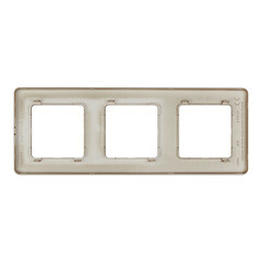 Рамка Legrand Inspiria трехместная шампань (673958) - фото 3