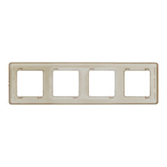 Рамка Legrand Inspiria четырехместная шампань (673968) - фото 2